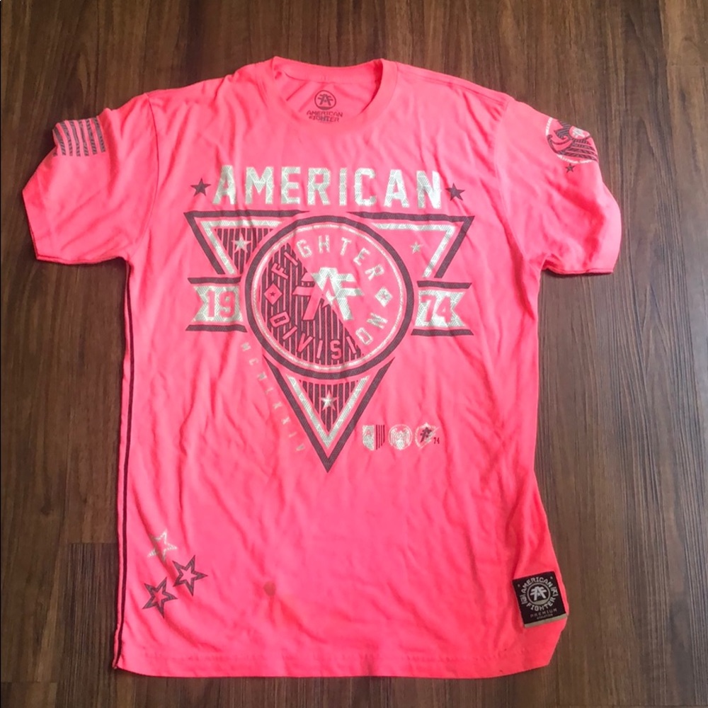 Pink American Fighter t-shirt
